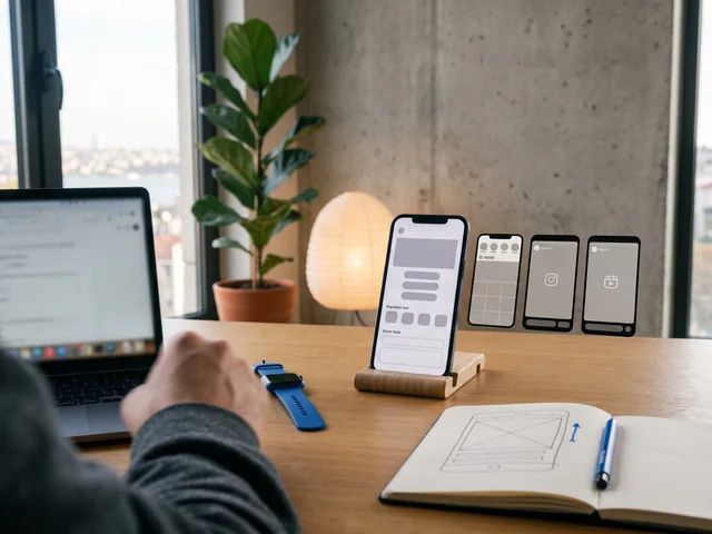 Three phone mockups showing Instagram Feed, Stories, and Reels ad placements side by side