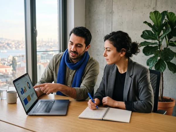 Analyst comparing two paid search performance reports to reallocate PPC budget across networks