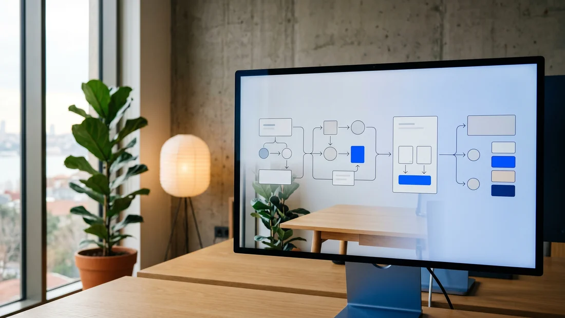 Four stage Shopify theme development process from discovery to launch