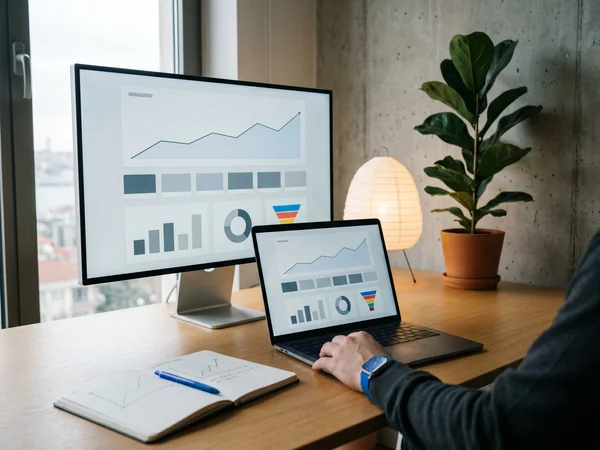 Board-ready dashboard showing combined organic, paid, and pipeline metrics from a social media agency
