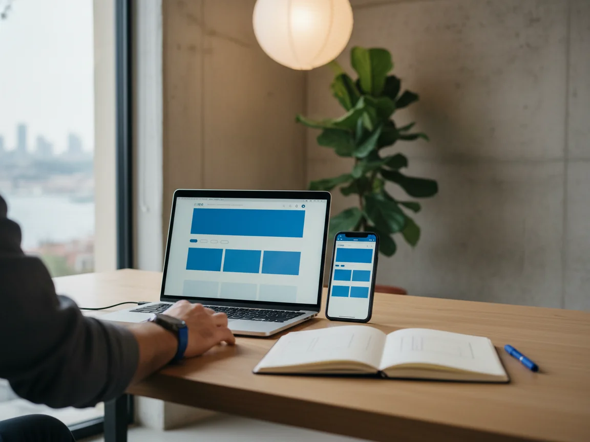 Benji's Digital web tasarım ajansı ekibinin tasarladığı kurumsal web sitesi arayüzü